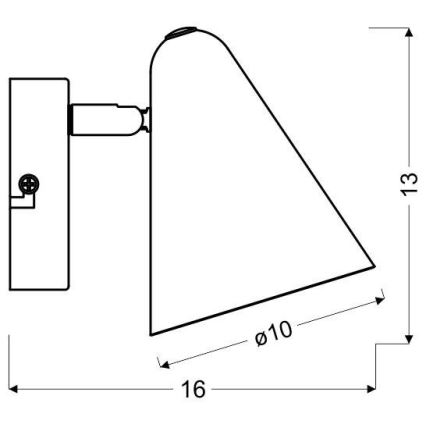 Foco de pared AMOR 1xE14/40W/230V rosa
