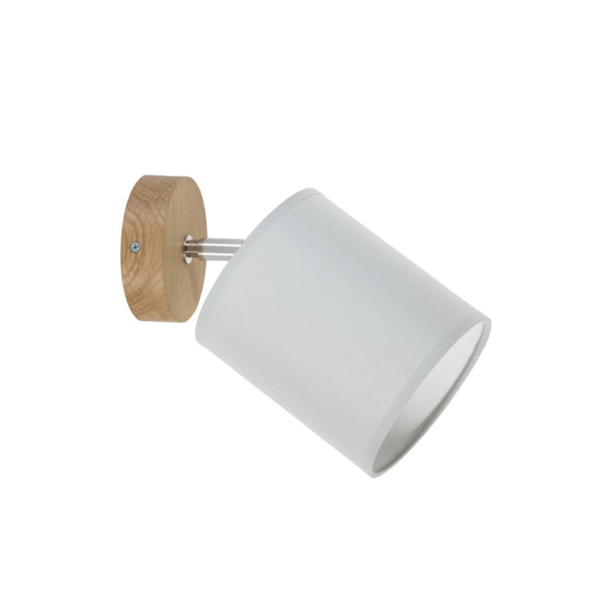 Foco de pared APRILLIA 1xE27/25W/230V roble gris