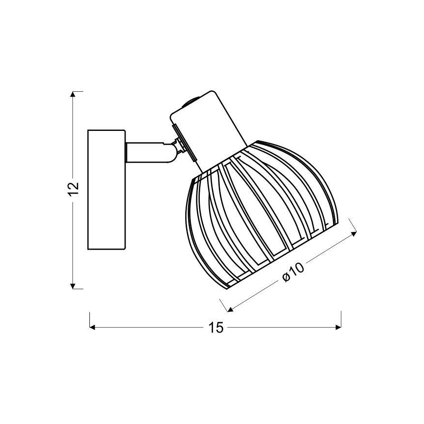 Foco de pared ATARRI 1xE14/25W/230V