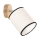 Foco de pared BOHO 1xE27/25W/230V roble