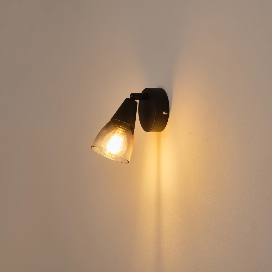 Foco de pared CLASSY 1xE14/7W/230V ahumado