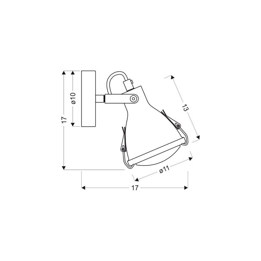 Foco de pared CRODO 1xE14/40W/230V