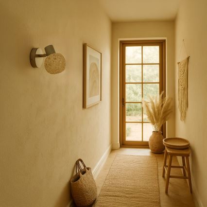 Foco de pared DEX 1xE14/10W/230V beige/crema