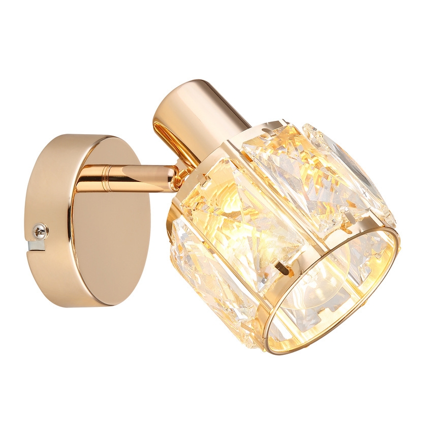 Foco de pared DUBAI 1xE14/40W/230V dorado rosa