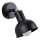 Foco de pared ELBA 1xE27/15W/230V negro