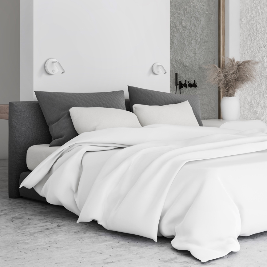 Foco de pared ENZO 1xG9/8W/230V blanco