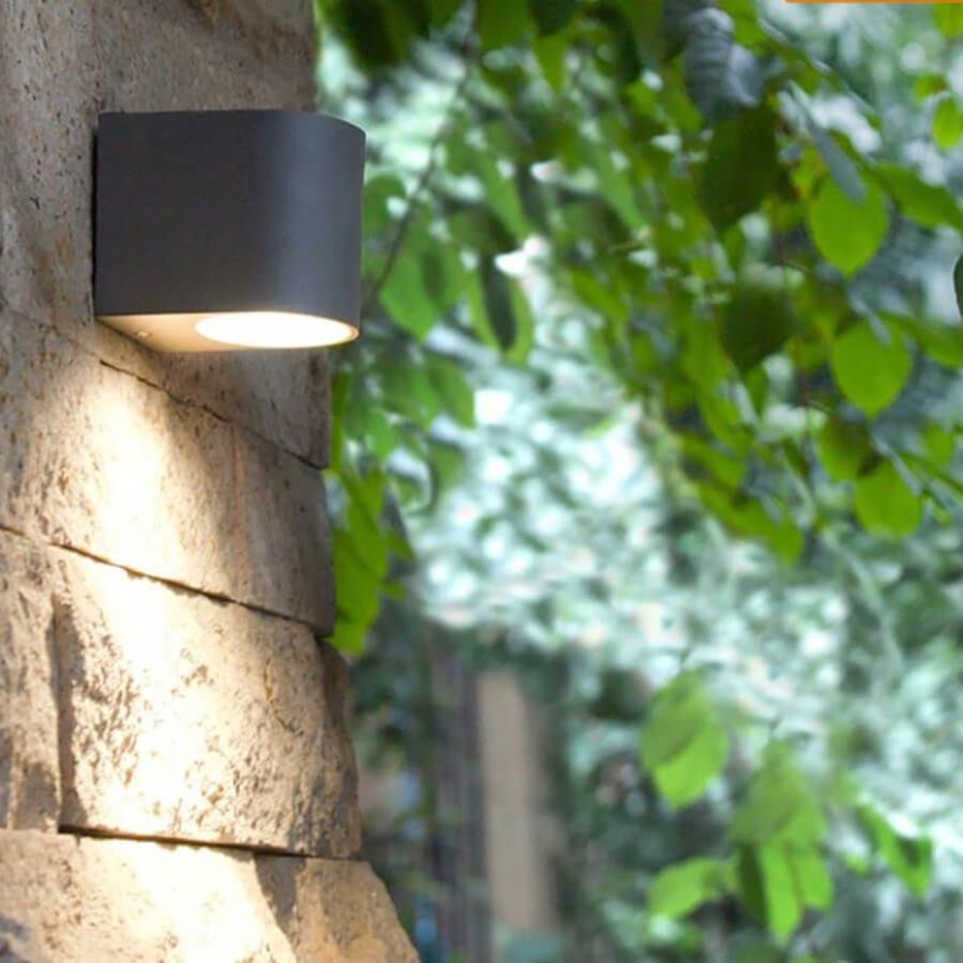 Foco de pared exterior BOSTON 1xGU10/10W/230V IP44