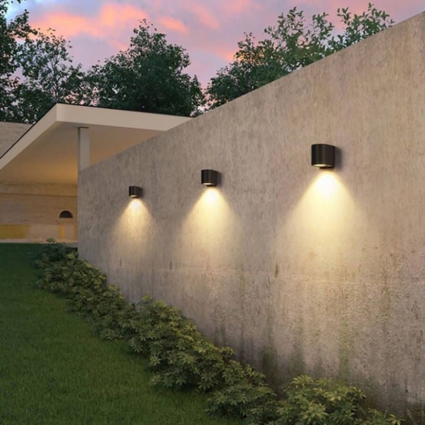Foco de pared exterior BOSTON 1xGU10/10W/230V IP44