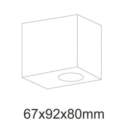 Foco de pared exterior BOSTON 1xGU10/35W/230V IP44