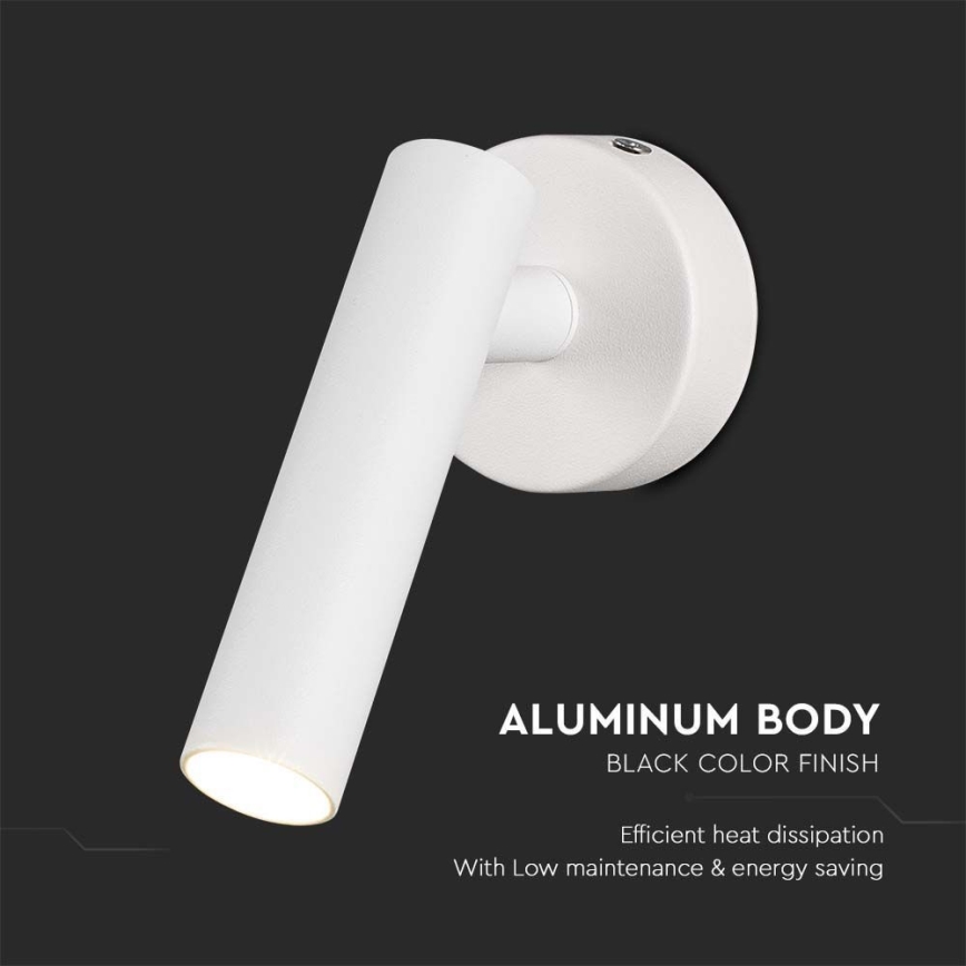 Foco de pared LED LED/2W/230V 4000K blanco