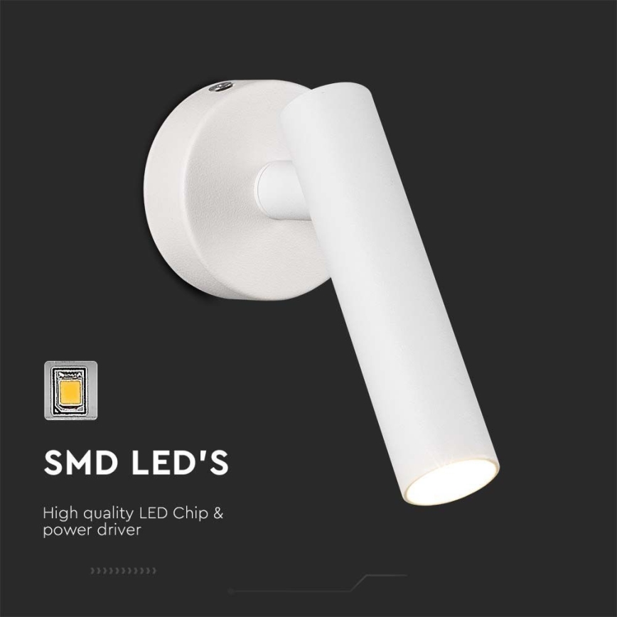 Foco de pared LED LED/2W/230V 4000K blanco