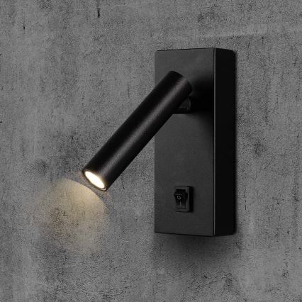 Foco de pared LED LED/2W/230V 4000K negro