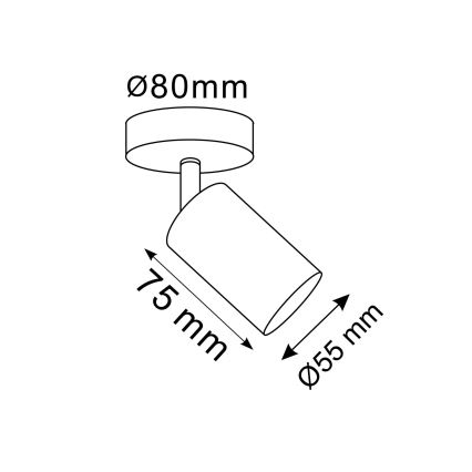 LED RGBW regulable aplique de pared orientable GOLDI 1xGU10/6,5W/230V 2700-6500K Wi-Fi dorado