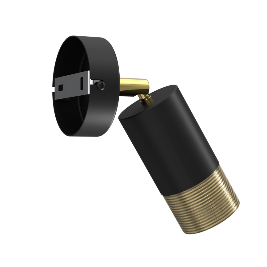 Foco de pared LINK 1xGU10/8W/230V negro/latón