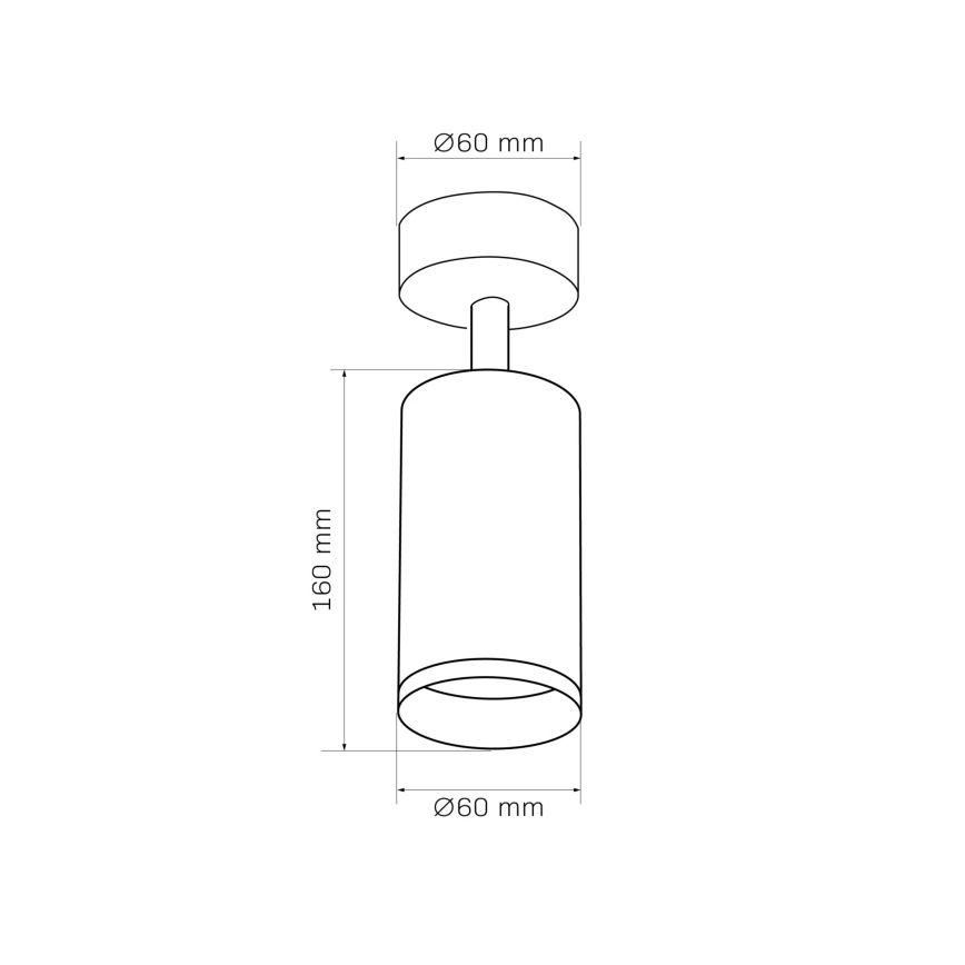 Foco de pared LONDON 1xGU10/10W/230V negro