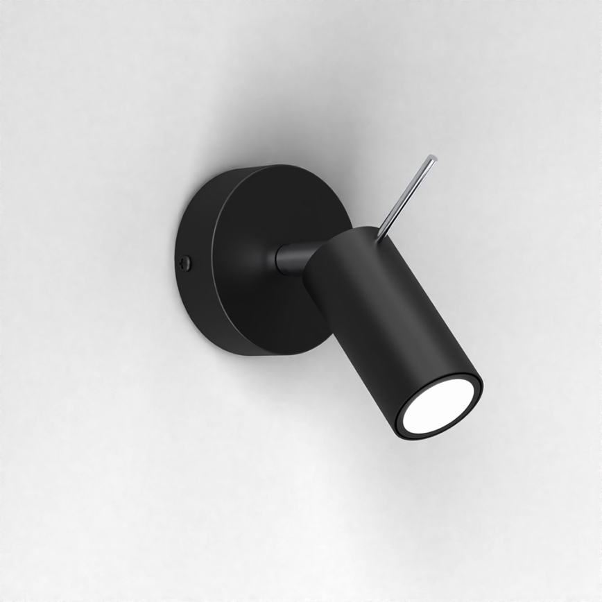 Foco de pared PRESTON 1xGU10/MR11/40W/230V negro