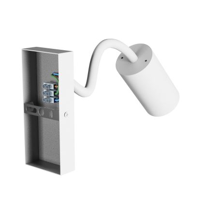 Foco de pared SQUALLA VARIOSA 1xGU10/10W/230V blanco