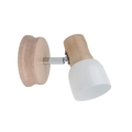 Foco de pared SVANTJE 1xE14/40W/230V abedul