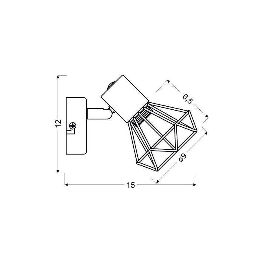 Foco de pared VERVE 1xE14/40W/230V
