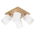 Foco de techo APRILLIA 4xE27/25W/230V roble/blanco