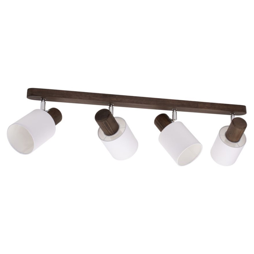 Foco de techo TRENDY 4xE27/15W/230V pino