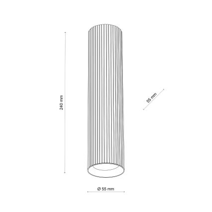 Foco direccional TUNE L 1xGU10/10W/230V 24 cm marrón