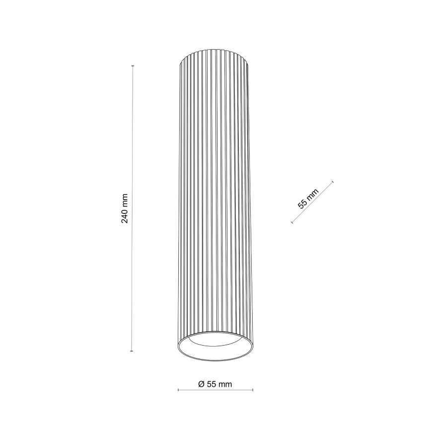 Foco direccional TUNE L 1xGU10/10W/230V 24 cm marrón