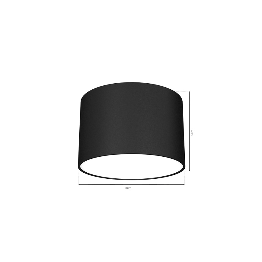 Foco DIXIE 1xGX53/11W/230V negro