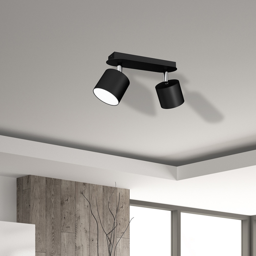 Foco DIXIE 2xGX53/11W/230V negro