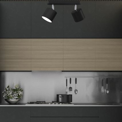 Foco DIXIE 2xGX53/11W/230V negro