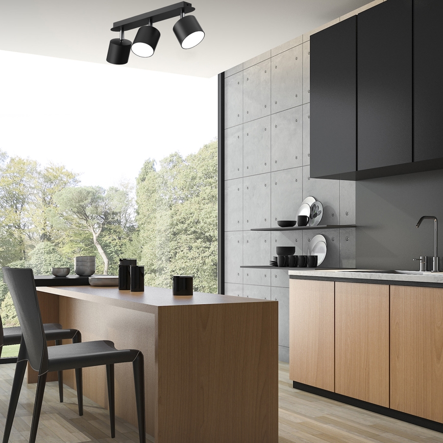 Foco DIXIE 3xGX53/11W/230V negro