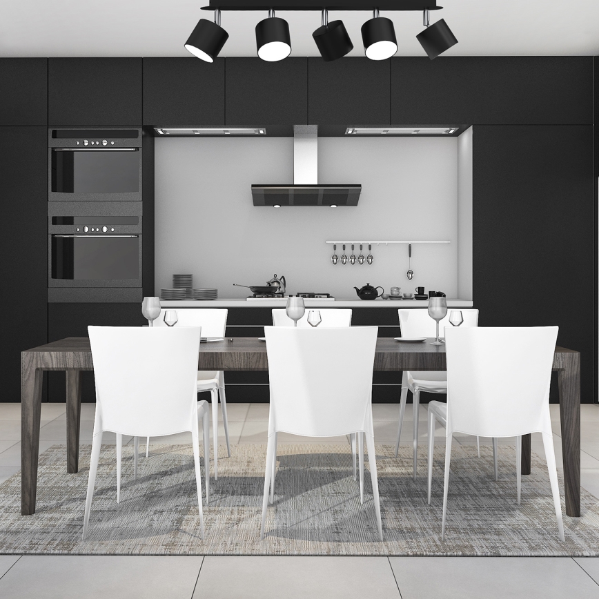 Foco DIXIE 5xGX53/11W/230V negro