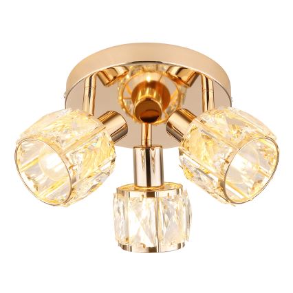 Foco DUBAI 3xE14/40W/230V d. 36 cm dorado rosa