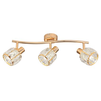 Foco DUBAI 3xE14/40W/230V dorado rosa