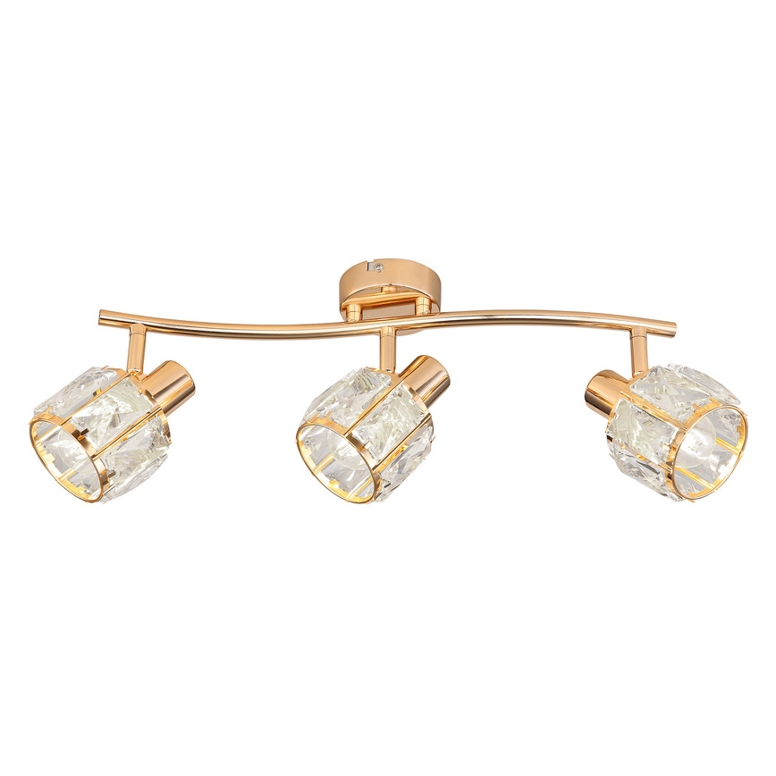 Foco DUBAI 3xE14/40W/230V dorado rosa