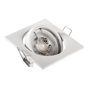 Foco empotrable de techo 1xGU10/MR16/10W/230V 9x9 cm blanco