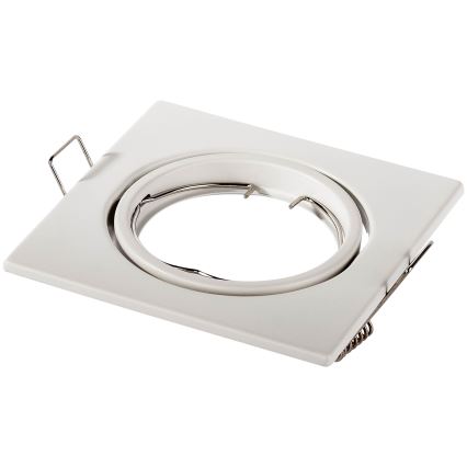 Foco empotrable de techo 1xGU10/MR16/10W/230V 9x9 cm blanco
