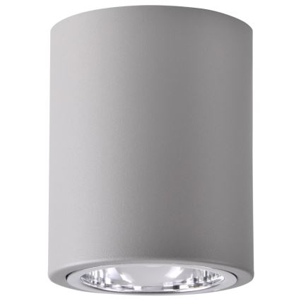 Foco LED RGBW regulable JUPITER 1xE27/6,5W/230V 2700-6500K Wi-Fi diámetro 9,8 cm gris