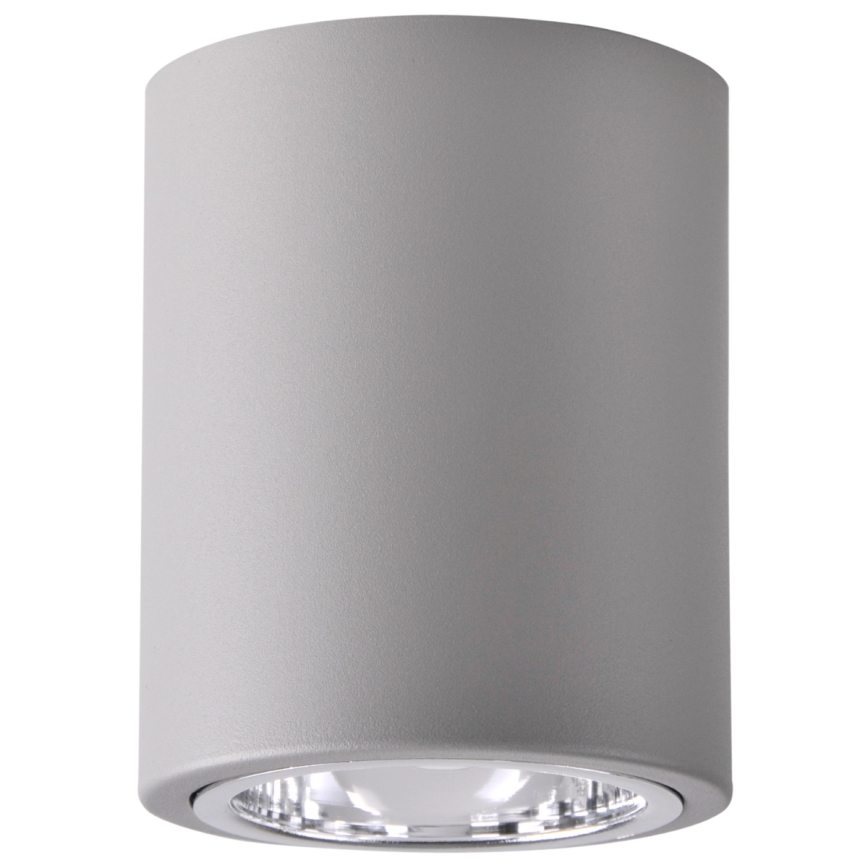 Foco LED RGBW regulable JUPITER 1xE27/6,5W/230V 2700-6500K Wi-Fi diámetro 9,8 cm gris
