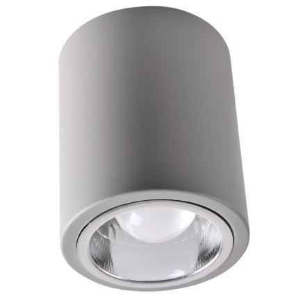 Foco LED RGBW regulable JUPITER 1xE27/6,5W/230V 2700-6500K Wi-Fi diámetro 9,8 cm gris