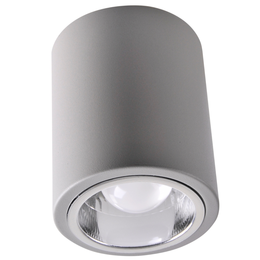Foco LED RGBW regulable JUPITER 1xE27/6,5W/230V 2700-6500K Wi-Fi diámetro 9,8 cm gris