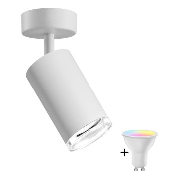 Foco empotrable LED RGBW regulable para baño TURYN 1xGU10/6,5W/230V 2700-6500K Wi-Fi IP44 blanco