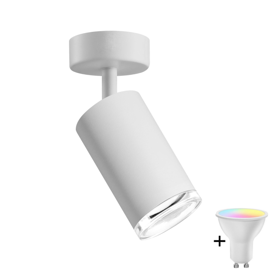 Foco empotrable LED RGBW regulable para baño TURYN 1xGU10/6,5W/230V 2700-6500K Wi-Fi IP44 blanco
