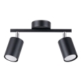 Foco empotrable LEMMI 2xGU10/40W/230V negro