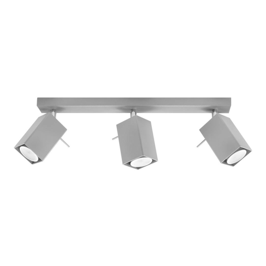 Foco empotrable MERIDA 3xGU10/40W/230V gris