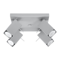 Foco empotrable MERIDA 4xGU10/40W/230V gris