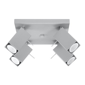 Foco empotrable MERIDA 4xGU10/40W/230V gris