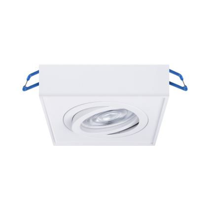 Foco empotrable NUSA 1xGU5,3/MR16/50W/12V cuadrado blanco