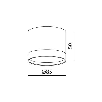 Foco empotrable OH12S 1xGX53/35W/230V 5 cm blanco