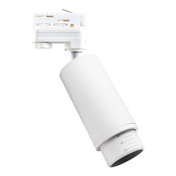 Foco empotrable para sistema trifásico en carril MICA 1xGU10/25W/230V blanco